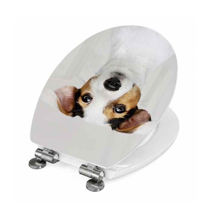 WC-Deckel Aufkleber Jack Russell Terrier Detailbild der Folie