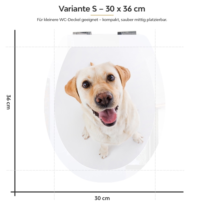WC-Deckel Aufkleber Labrador Variante 30 x 36 cm