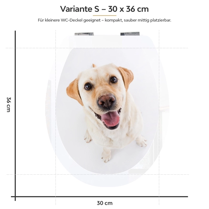WC-Deckel Aufkleber Labrador Variante 30 x 36 cm
