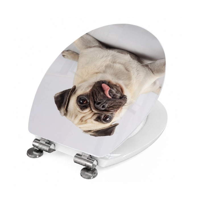 WC-Deckel Aufkleber Mops Puppy Artikelbild 2