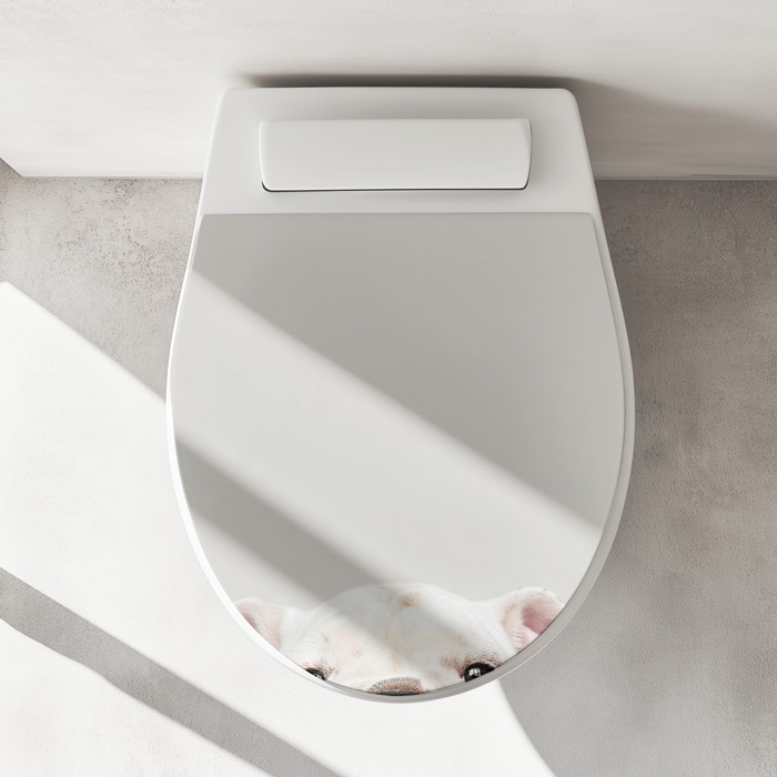 WC-Deckel Aufkleber Bulldogge Artikelbild 1