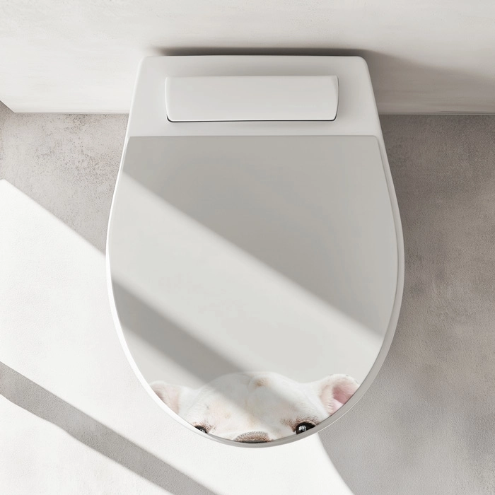WC-Deckel Aufkleber Bulldogge Artikelbild 1