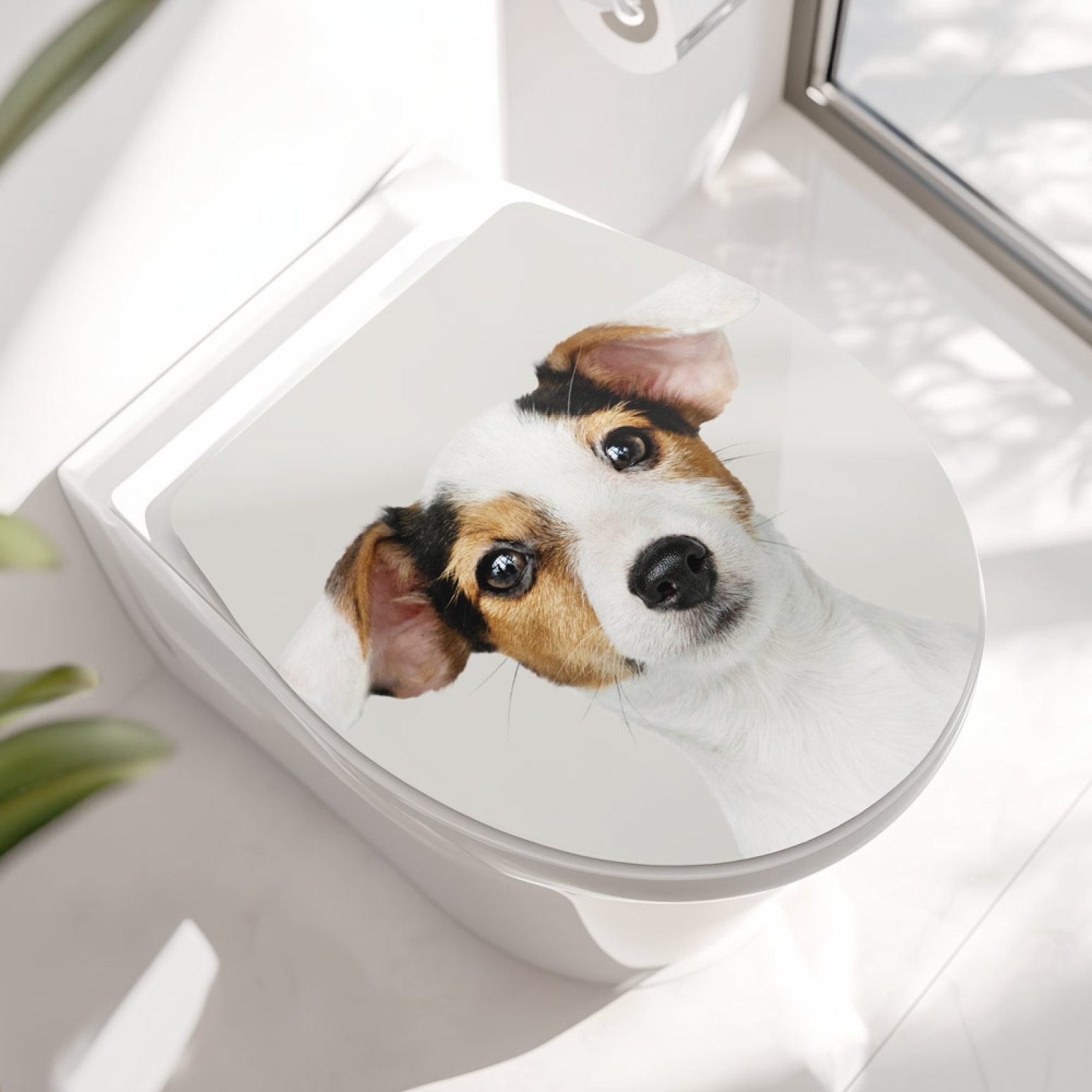 WC-Deckel Aufkleber Jack Russell Terrier