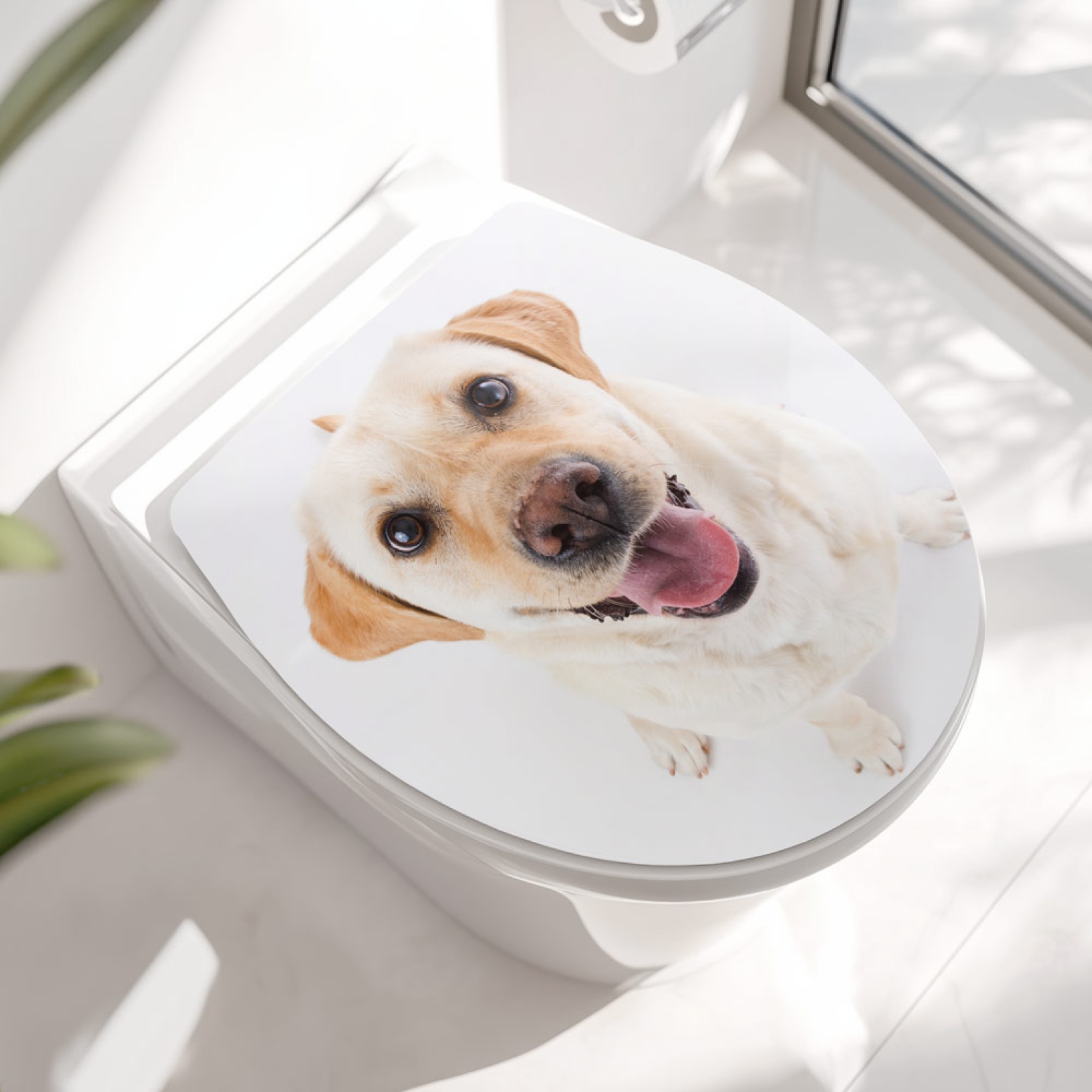 Wc-Deckel Aufkleber Labrador