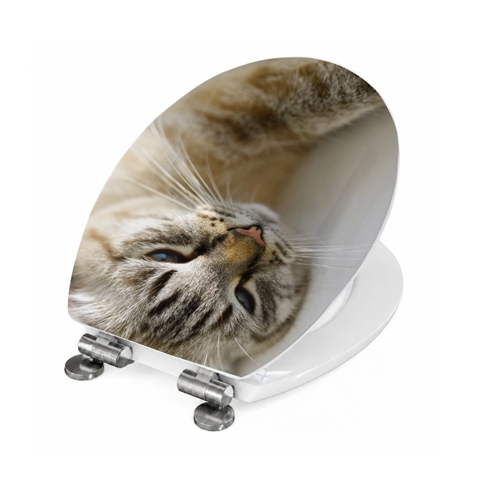 WC-Deckel Aufkleber Tabby Katze Artikelbild 2