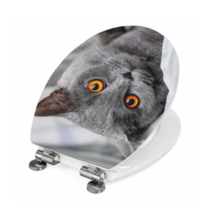 WC-Deckel Aufkleber britische Katze Artikelbild 2