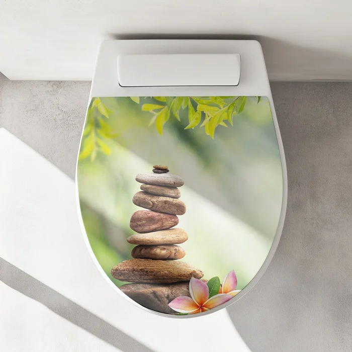 Wc-Deckel Aufkleber Zen Stones Artikelbild 1