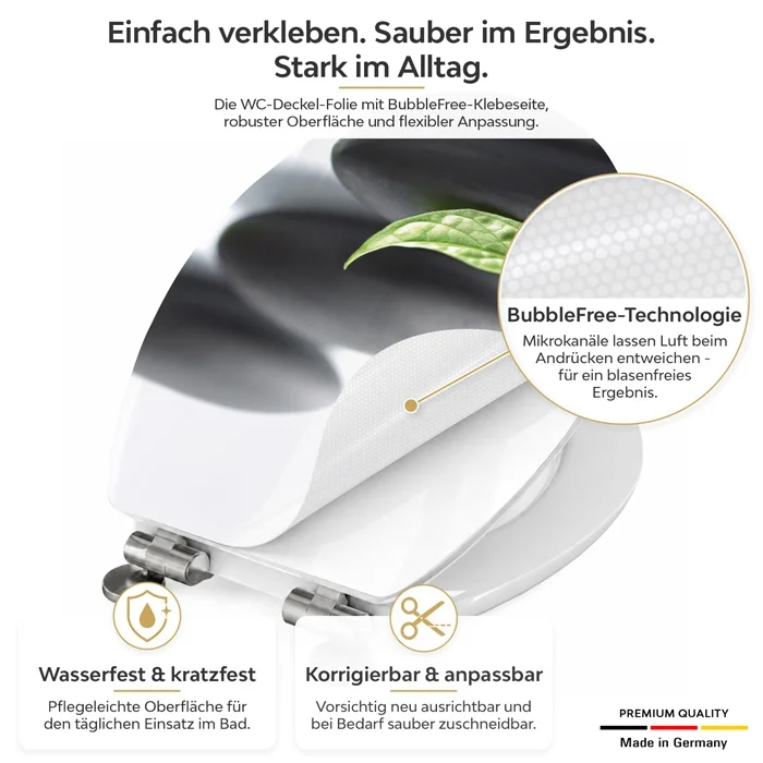 Wc-Deckel Aufkleber Spa Natursteine Detailbild 1