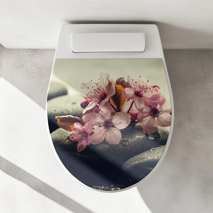 Wc-Deckel Aufkleber entspannende Zen Steine Artikelbild 1