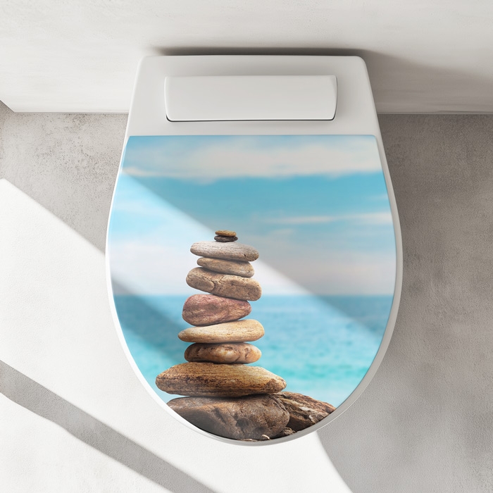 Wc-Deckel Aufkleber Zen Balance Artikelbild 1