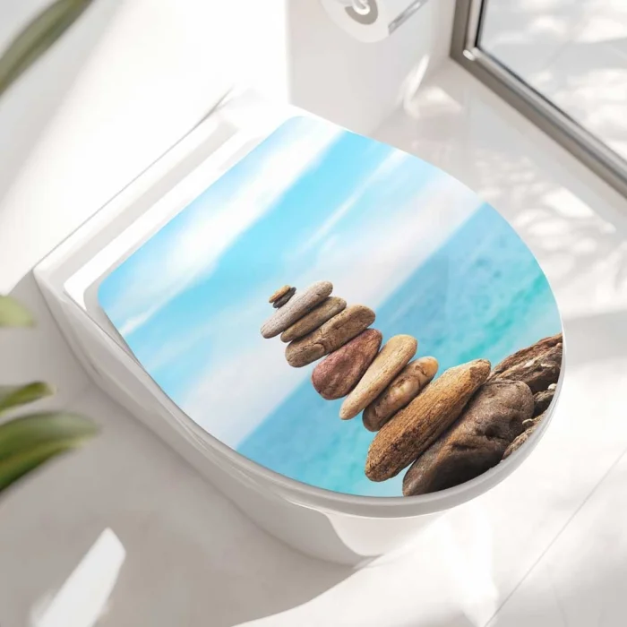 Wc-Deckel Aufkleber Zen Balance Hauptbild