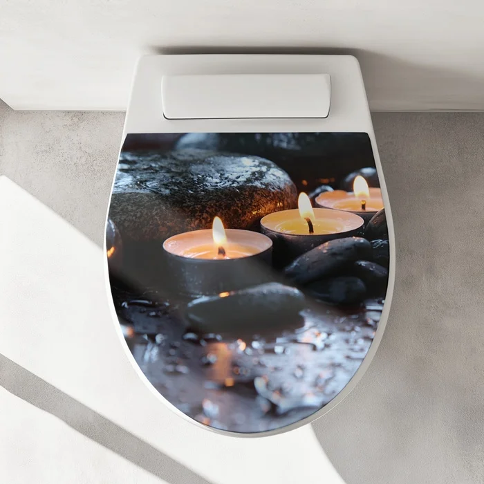 Wc-Deckel Aufkleber Spa & Kerzen Artikelbild 1