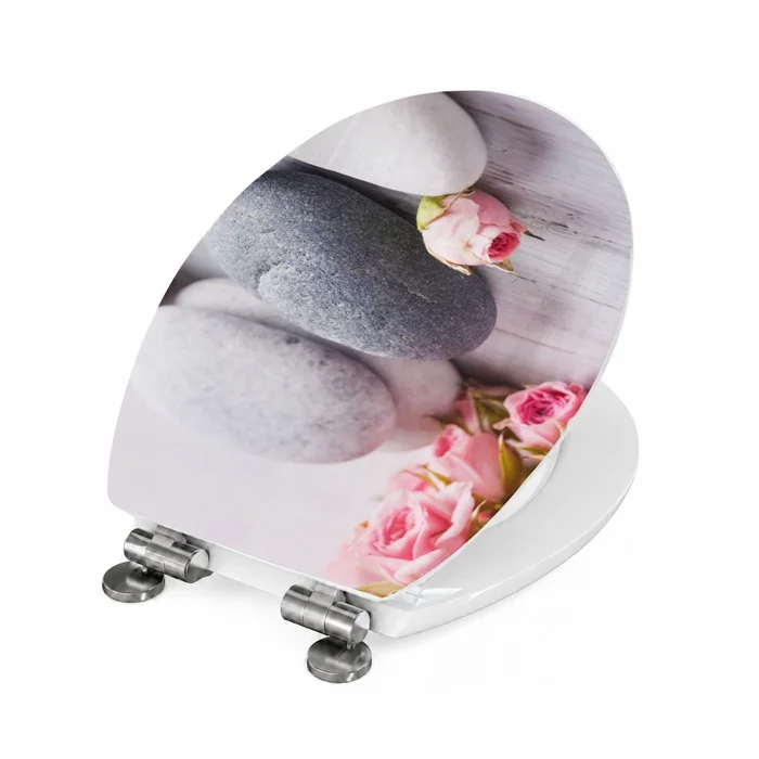 Wc-Deckel Aufkleber rosa Rosen Zen Artikelbild 2