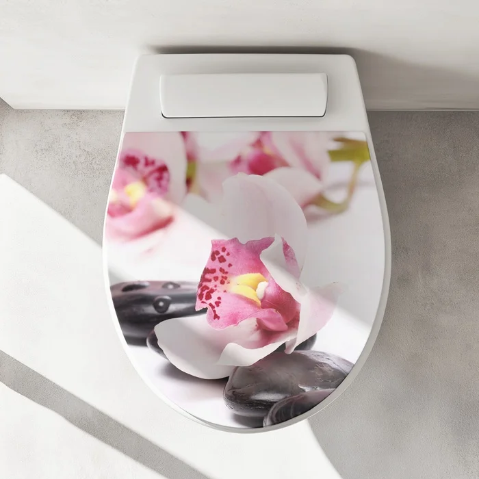 Wc-Deckel Aufkleber Wellness Orchidee Artikelbild 1