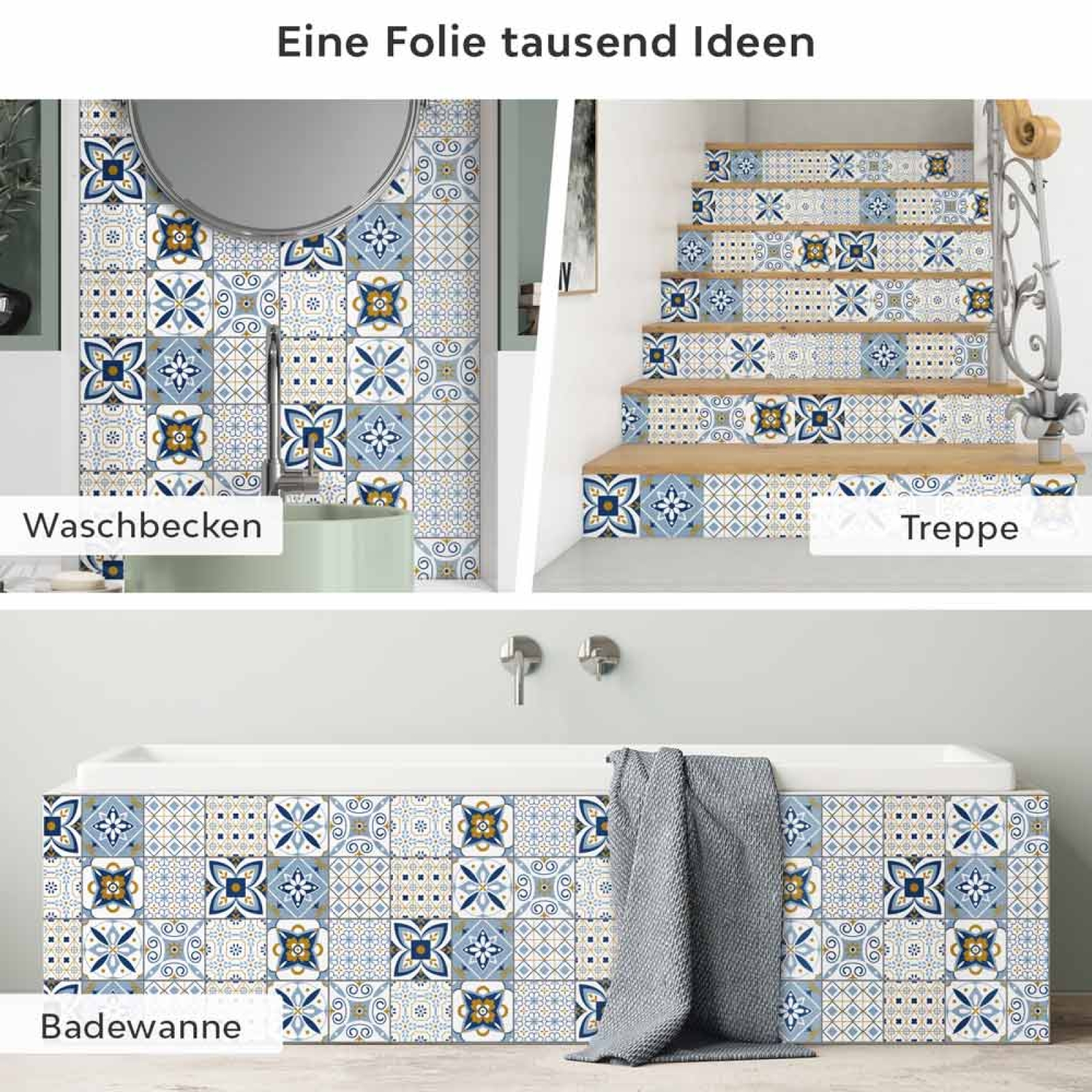 Fliesenaufkleber Maritim Anwendungsmöglichkeiten in Collage Bild 2