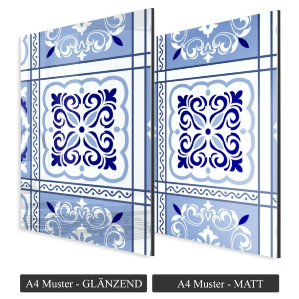 Küchenrückwand Aluverbund Bohemia Tiles Blue Bild 4