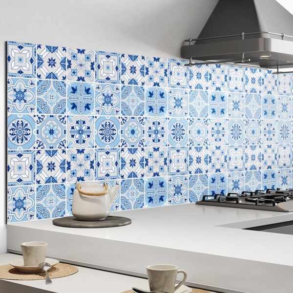 Küchenrückwand Aluverbund Ceramic Tiles Blue Bild 2