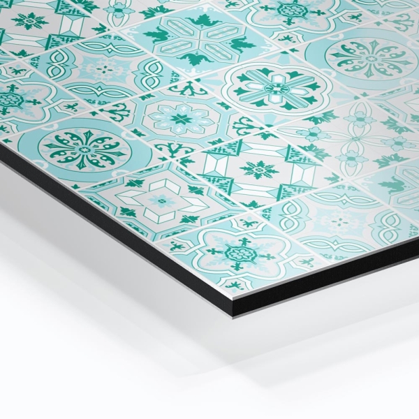 Küchenrückwand Aluverbund Ceramic Tiles Green Bild 1