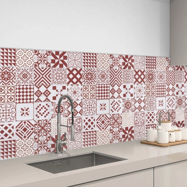Küchenrückwand Aluverbund dekorative Patchwork Bild 3