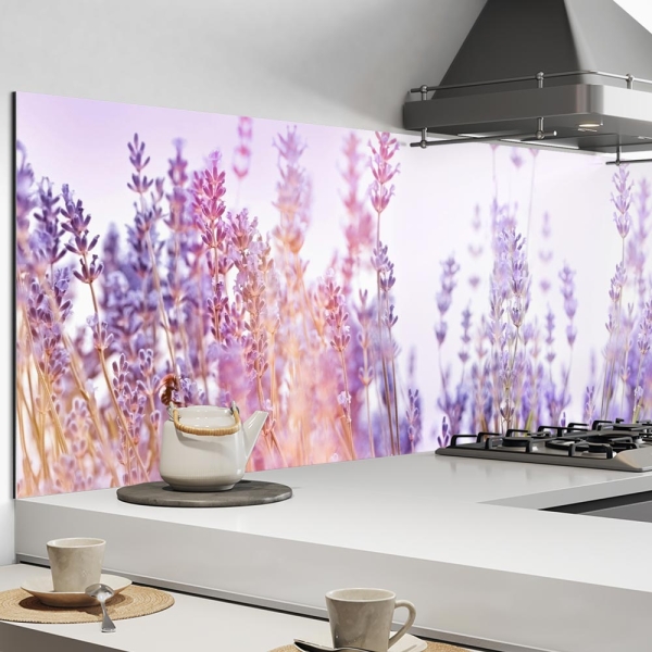 Küchenrückwand Aluverbund Lavendelblüten Bild 1