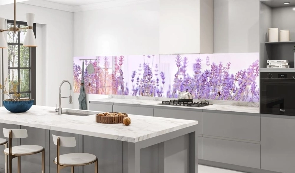 Küchenrückwand Aluverbund Lavendelblüten Bild 3