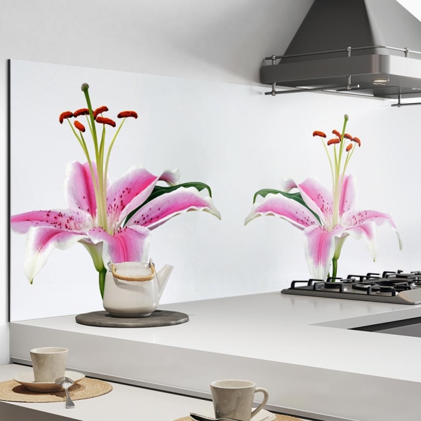 Küchenrückwand Aluverbund Lilie Blume Bild 1