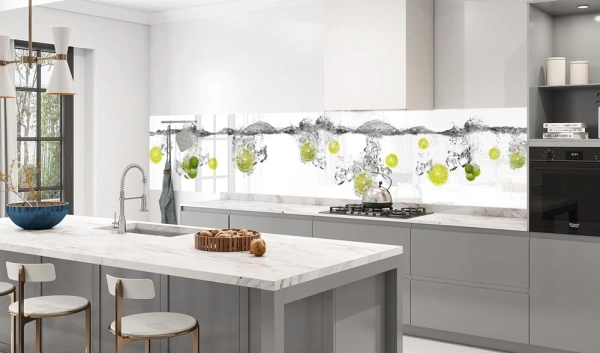 Küchenrückwand Aluverbund Limetten Design Bild 3
