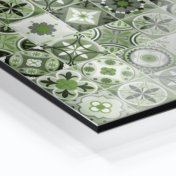 Küchenrückwand Aluverbund Maurian Tiles Green Bild 1