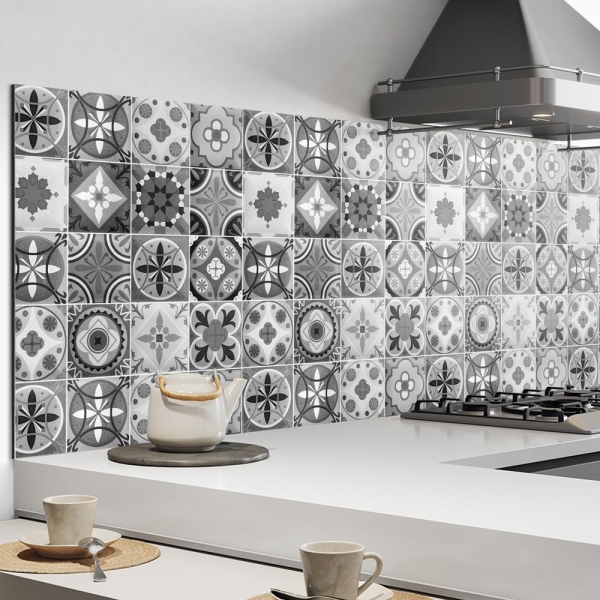 Küchenrückwand Aluverbund Maurian Tiles Grey Bild 2