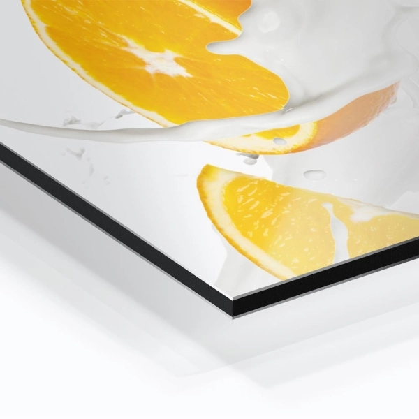 Küchenrückwand Aluverbund Orange Spritzwasser Bild 2
