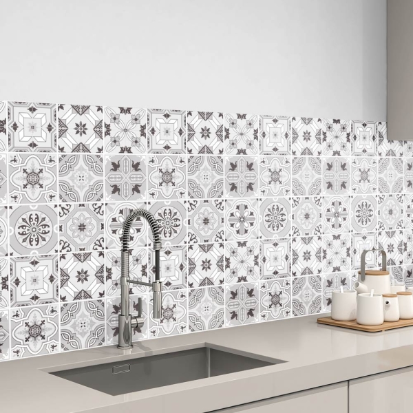 küchenrückwand folie Ceramic Tiles Grey bild 1
