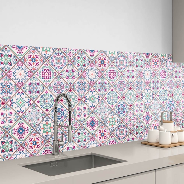 küchenrückwand folie Multicolor Design bild 1