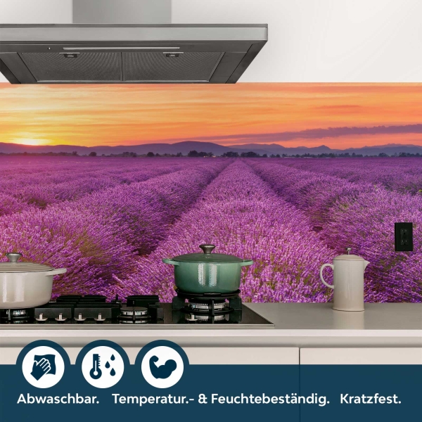 Küchenrückwand Folie Lavendelfelder Bild 4