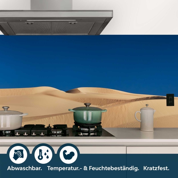 Küchenrückwand Folie Wüste Himmel blau Bild 4