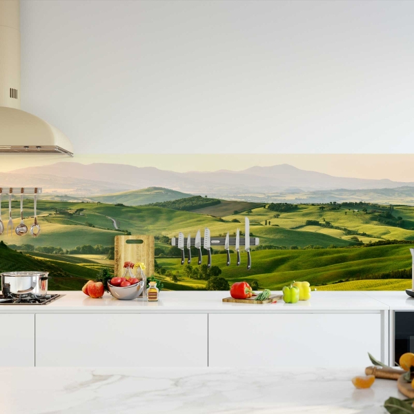 Küchenrückwand Folie grüne Landschaft Bild 2