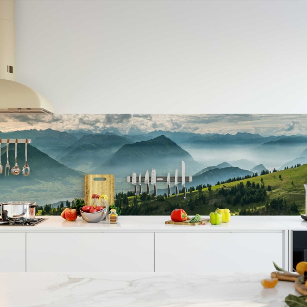 Küchenrückwand Folie Nebel Landschaft Bild 2