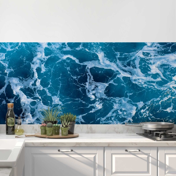 Küchenrückwand Folie Ozean Welle Bild 1