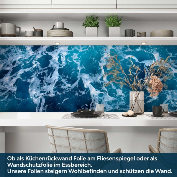 Küchenrückwand Folie Ozean Welle Bild 3