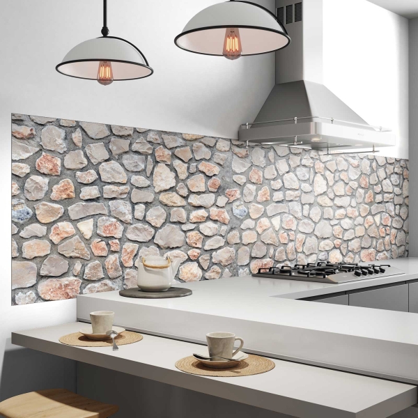 Küchenrückwand Folie spanische Steinmauer Bild 2