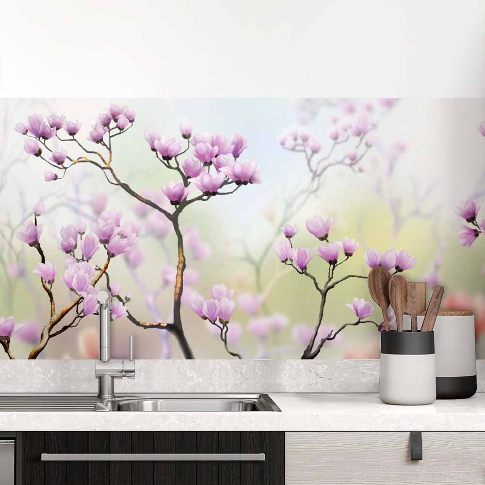 Küchenrückwand Folie Frühlingsblumen Hauptbild 1