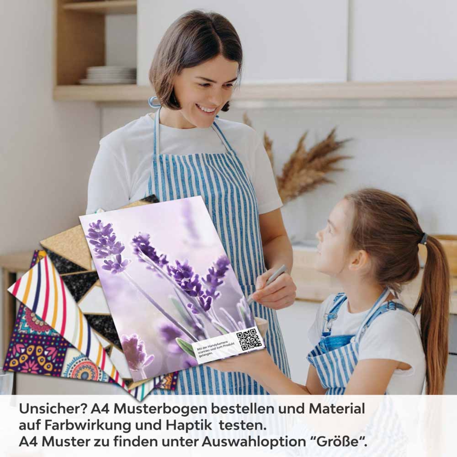 Küchenrückwand Folie Lavendel A4 Muster