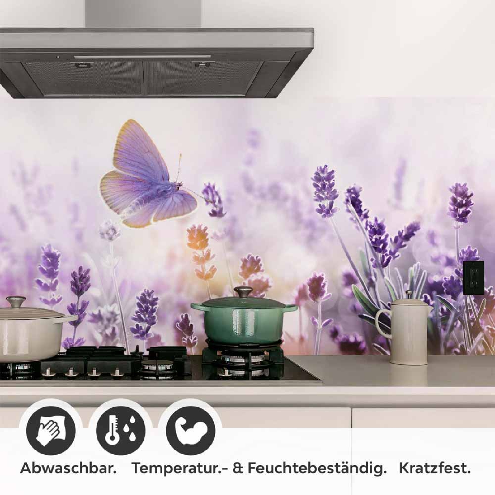Küchenrückwand Folie Lavendel Detailbild 1