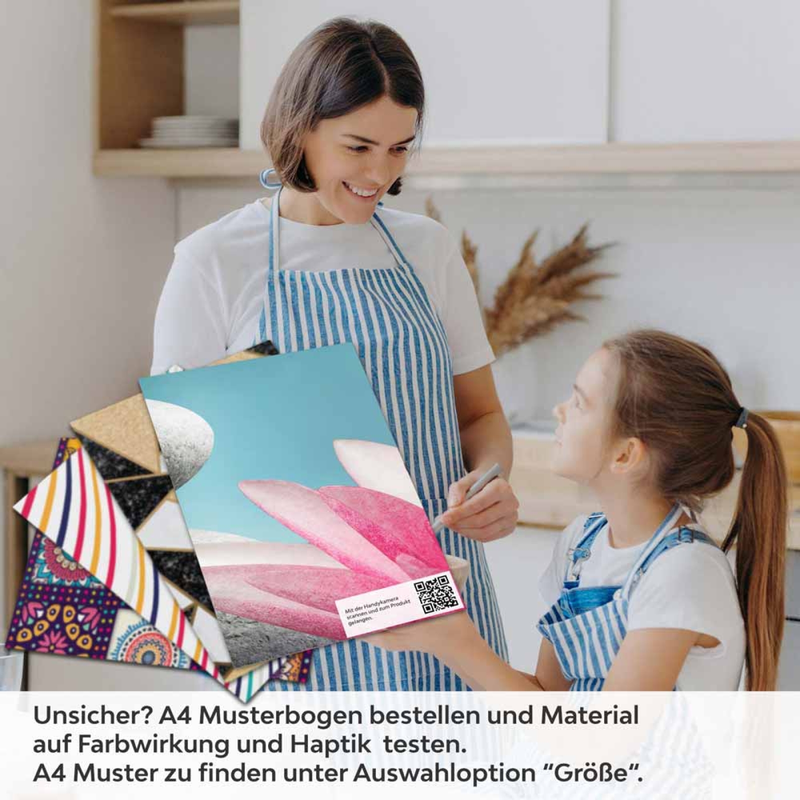 Küchenrückwand Folie Seerose & Zen-Steine A4 Muster