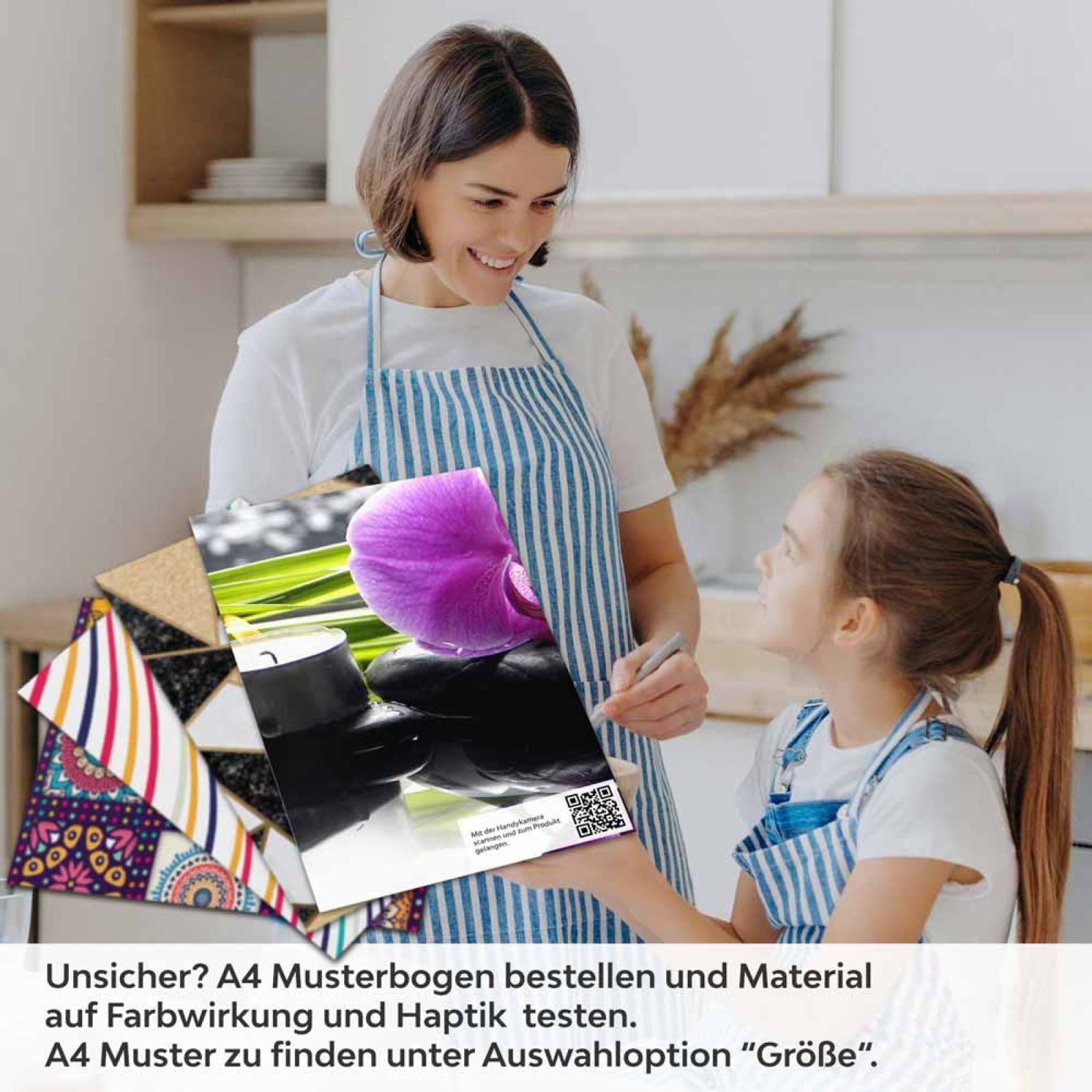 Küchenrückwand Folie Wellness Orchideen A4 Muster