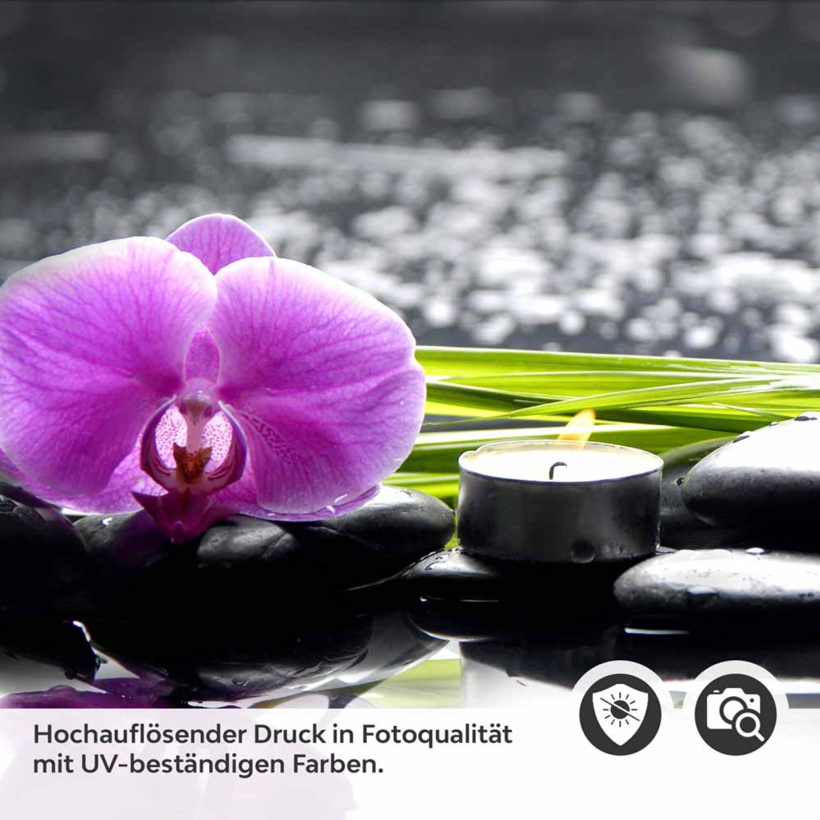 Küchenrückwand Folie SPA Orchideen Detailbild 2