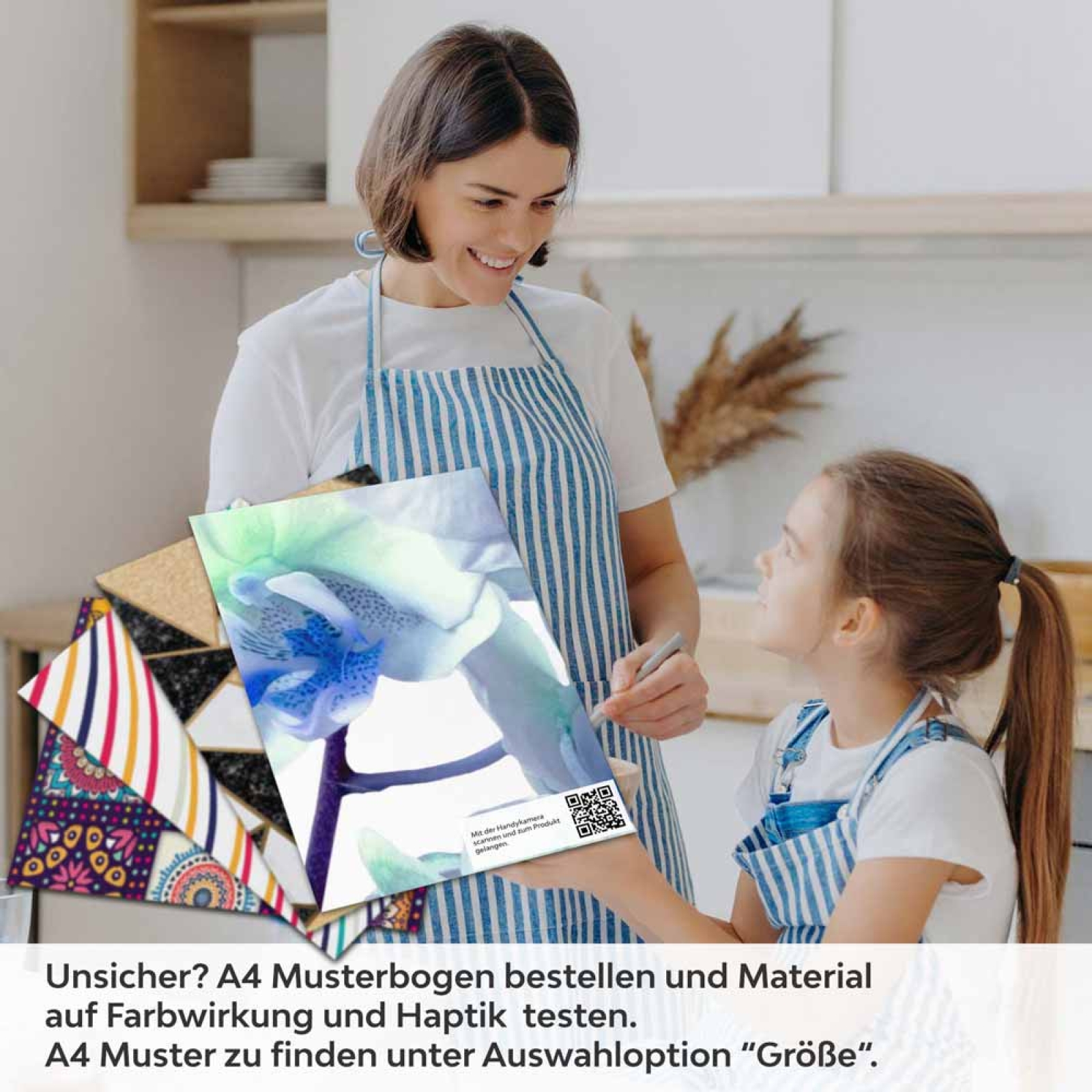 Küchenrückwand Folie Orchideenpracht A4 Muster