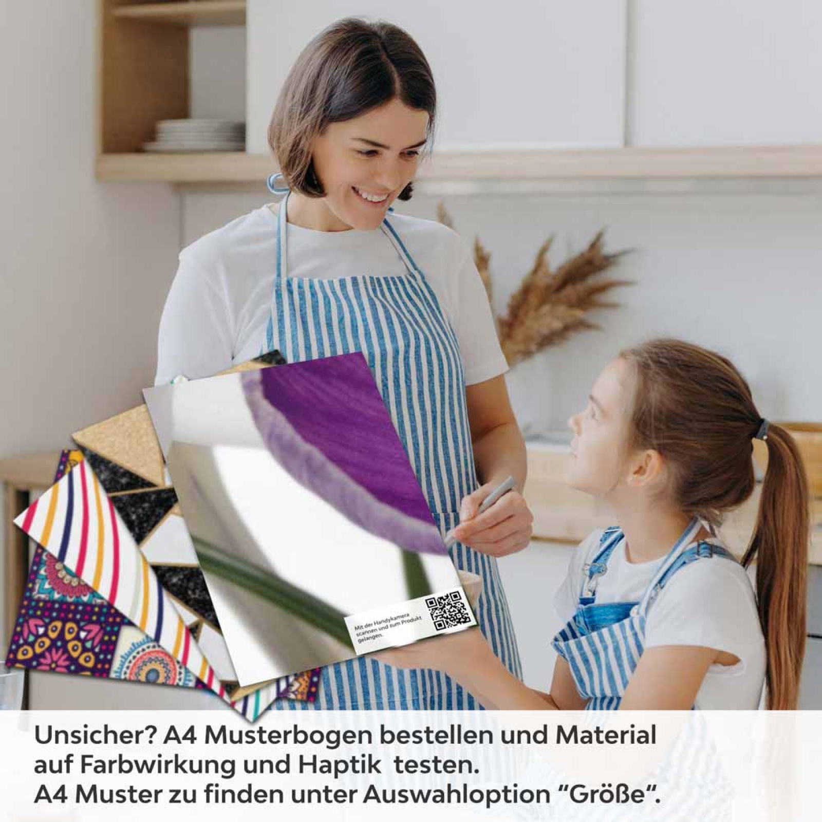 Küchenrückwand Folie Krokusblüten A4 Muster