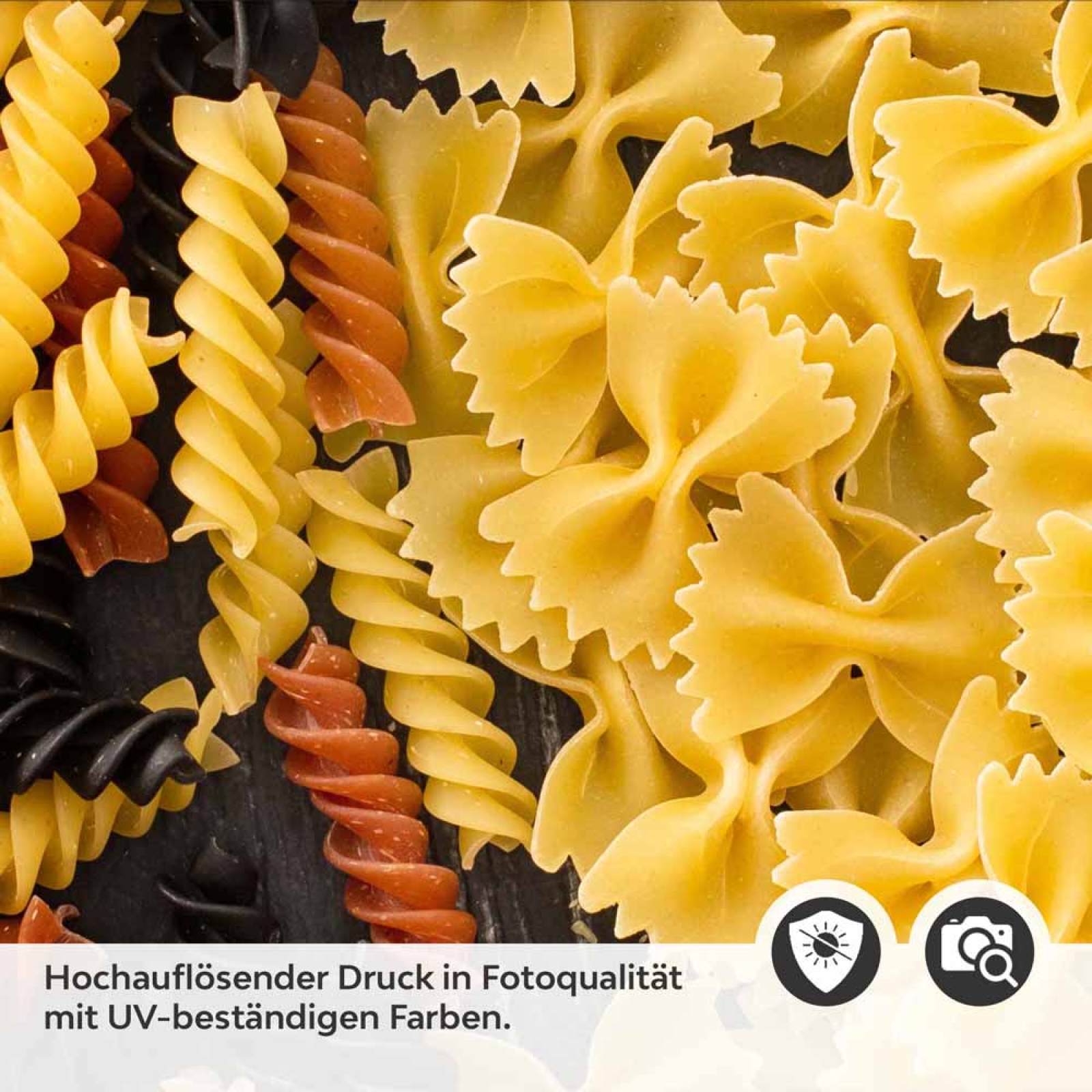 Küchenrückwand Folie Bunte Pasta - Italienisches Flair für Ihre Küche Detailbild 2