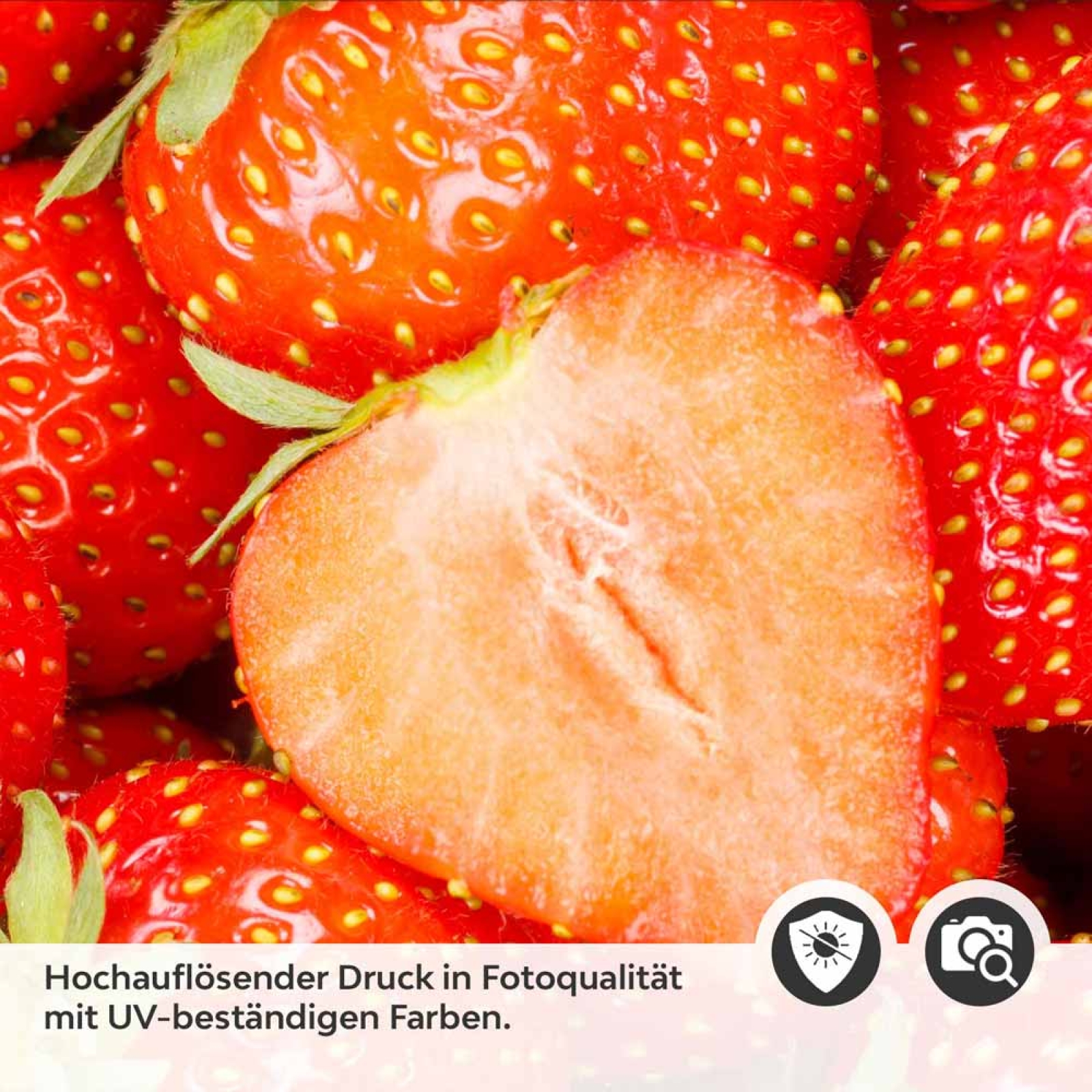 Küchenrückwand Folie Sommerliche Erdbeeren - Fruchtige Frische Detailbild 2