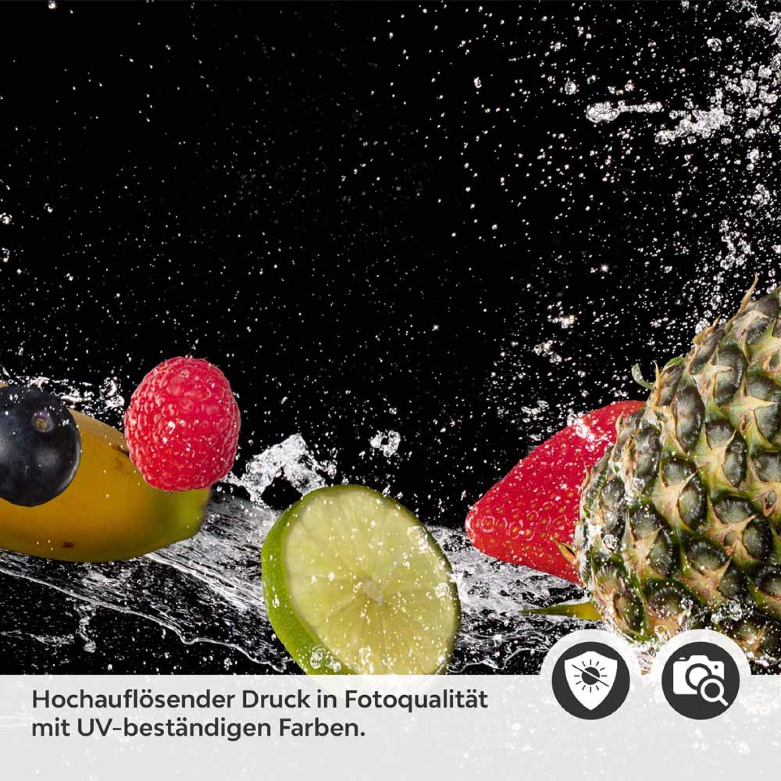 Küchenrückwand Folie Ananas, Kokos & Co. als Küchenhighlight Detailbild 2
